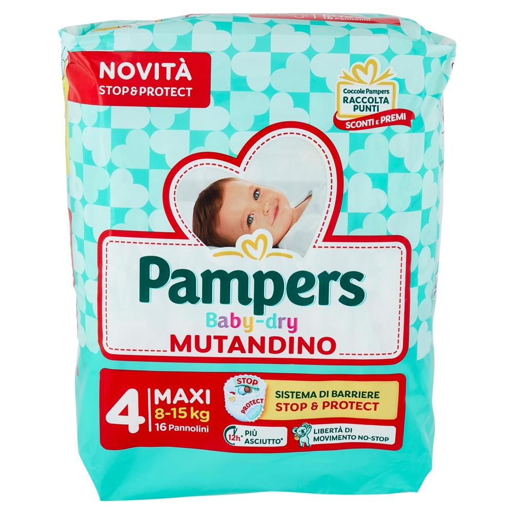 Pampers Baby-dry Mutandino Maxi 16 pz